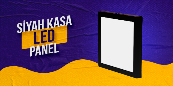 siyah kasa panel led çeşitleri siyah kasa panel led
